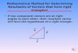 Mathematical Method for Determining Resultants of Vectors that form right triangles!