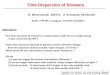 Time Dispersion of Showers
