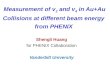 Measurement of v 2  and v 4  in  Au+Au  Collisions at different beam energy from PHENIX