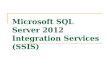 Microsoft SQL Server 2012 Integration Services (SSIS)