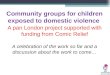 Community groups for children exposed to domestic violence