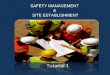 SAFETY MANAGEMENT  &  SITE ESTABLISHMENT