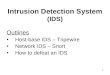 Intrusion Detection System  (IDS)