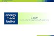 CESP Community Energy Saving Programme