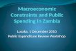 Macroeconomic Constraints and Public Spending in Zambia