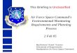 Air Force Space Command's Environmental Monitoring Requirements and Planning Process