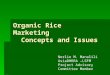 Organic Rice  Marketing   Concepts and Issues