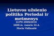 Lietuvos užsienio politika Periodai ir metmenys