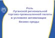 Роль  Луганской региональной торгово-промышленной палаты