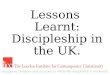 Lessons Learnt: Discipleship in the UK