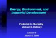 Energy, Environment, and Industrial Development