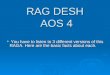RAG DESH  AOS 4