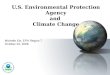 U.S. Environmental Protection Agency and  Climate Change