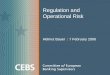 Regulation and Operational Risk