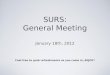 SURS: General Meeting