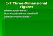 1-7 Three-Dimensional Figures
