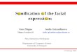 So nification  of the facial expressio ns