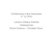 Conférences Paris Descartes 17 12 2011