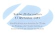 Soirée d’information 17 décembre 2012
