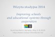 Wizyta studyjna 2014 Improving  schools  and  educational systems through cooperation