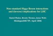 Non-standard Higgs Boson interactions and (inverse) implications for LHC