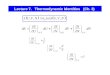 Lecture 7.   Thermodynamic Identities   (Ch. 3)