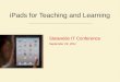 iPads for Teaching and Learning
