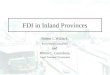 FDI in Inland Provinces
