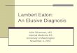 Lambert Eaton:  An Elusive Diagnosis