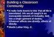 Building a Classroom Community
