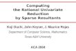 Computing the Rational Univariate Reduction by Sparse Resultants