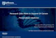 Research Data Marts In Support Of Cancer Personalized Medicine