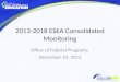 2013-2018 ESEA Consolidated Monitoring