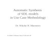 Automatic Synthesis  of SDL models in Use Case Methodology