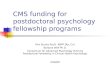 CMS funding for postdoctoral psychology fellowship programs