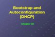 Bootstrap and Autoconfiguration (DHCP)
