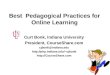 Best  Pedagogical Practices for Online Learning