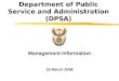 Department of Public Service and Administration (DPSA)