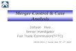 Merger Control & Case Analysis