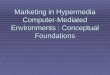 Marketing in Hypermedia Computer-Mediated Environments : Conceptual Foundations