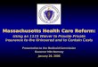 Massachusetts Health Care Reform: