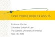 CIVIL PROCEDURE CLASS 15