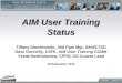 AIM User Training Status
