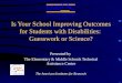 Is Your School Improving Outcomes for Students with Disabilities:  Guesswork or Science?