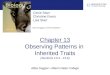 Chapter 13 Observing Patterns in  Inherited Traits (Sections 13.4 - 13.6)