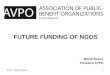 Future Funding of NGOs