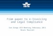 From paper to e-Invoicing and Legal Compliance