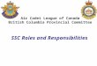 Air Cadet League of Canada British Columbia Provincial Committee SSC Roles and Responsibilities
