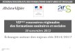 VII èmes  rencontres régionales des formations sanitaires et sociales 18 novembre 2013