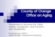 County of Orange  Office on Aging